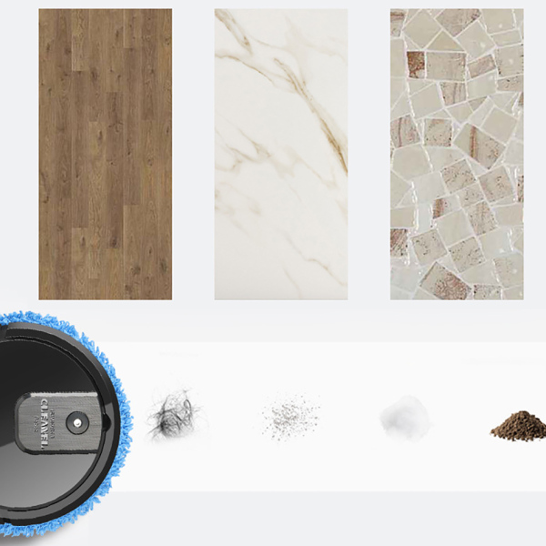 Robot aspirador inteligente con función de limpieza húmeda/seca con carga USB, 60 dB, ideal para limpiar pelos de animales, alfombras,azulejos