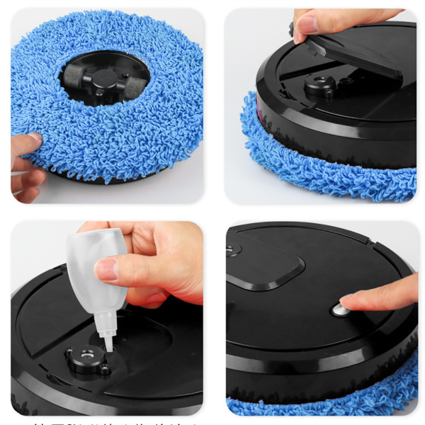 Robot aspirador inteligente con función de limpieza húmeda/seca con carga USB, 60 dB, ideal para limpiar pelos de animales, alfombras,azulejos