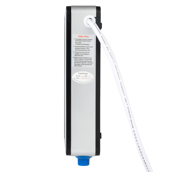 Calentador de agua eléctrico instantáneo para baño, 220 V, máx55 ℃, 6500 W, sin depósito, pantalla digital