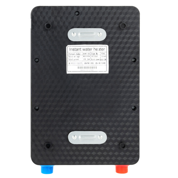 Calentador de agua eléctrico instantáneo para baño, 220 V, máx55 ℃, 6500 W, sin depósito, pantalla digital