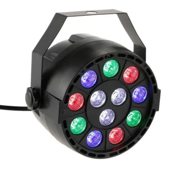 Juego de 4 luces de escenario LED RGB luz de escenario profesional para Bares Fiesta Discoteca Espectáculo Disco DJ partido