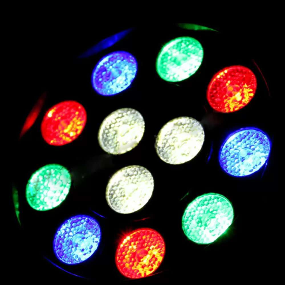 Juego de 4 luces de escenario LED RGB   luz de escenario profesional para Bares Fiesta Discoteca Espectáculo Disco DJ partido