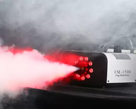 Máquina de Niebla 1500W 3In1 DMX LED Light RGB