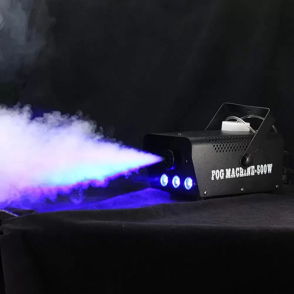 Máquina de humo con led Efecto de humo de 0.5L 500W para fiesta