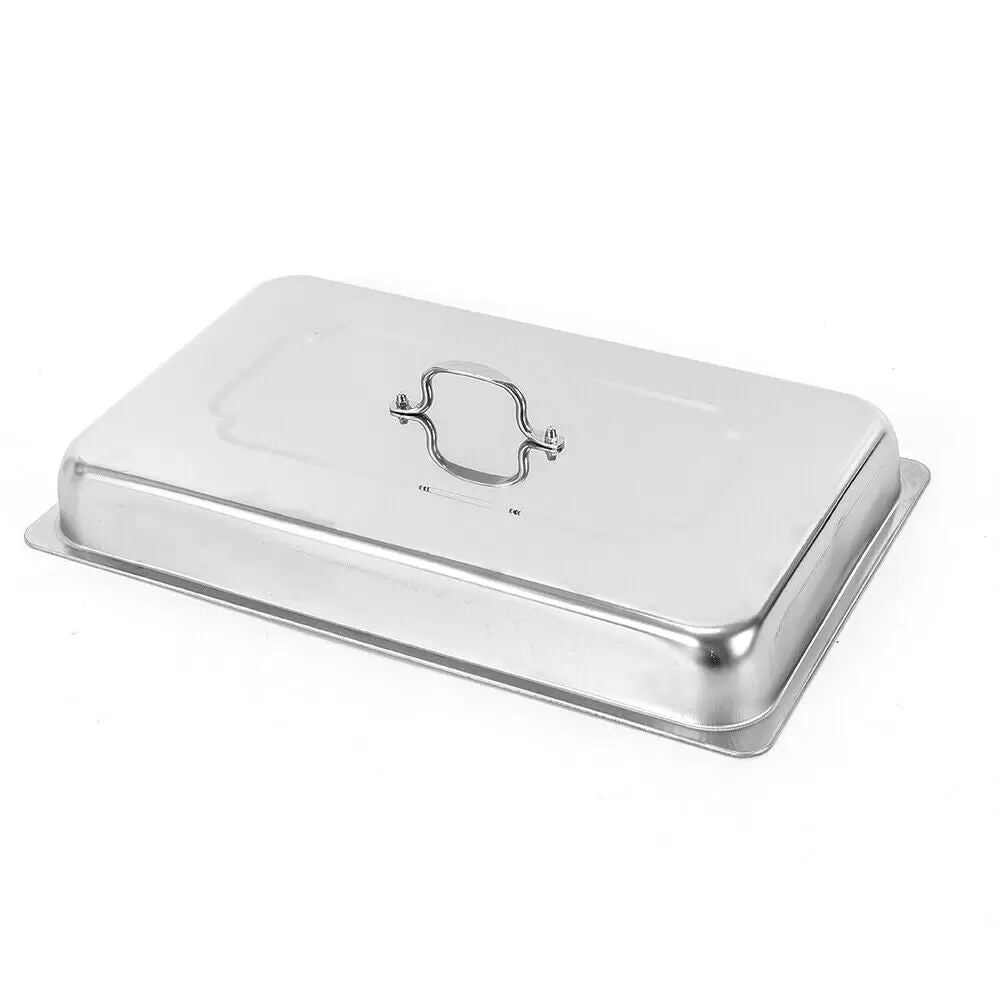 Sartenes individuales o dobles de acero inoxidable, diseño elegante y marco duradero, fácil de almacenar y limpiar (horno plegable de doble rejilla)