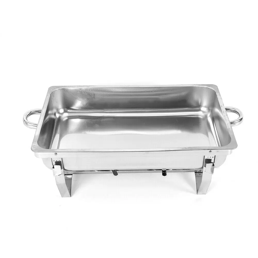 Sartenes individuales o dobles de acero inoxidable, diseño elegante y marco duradero, fácil de almacenar y limpiar (horno plegable de doble rejilla)