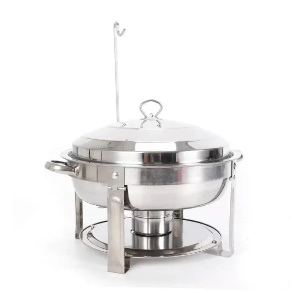 Calentador de alimentos para platos frotadores, recipiente calefactor de acero inoxidable de 7.5L, para catering, bufés y fiestas