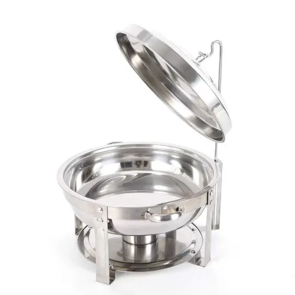 Calentador de alimentos para platos frotadores, recipiente calefactor de acero inoxidable de 7.5L, para catering, bufés y fiestas