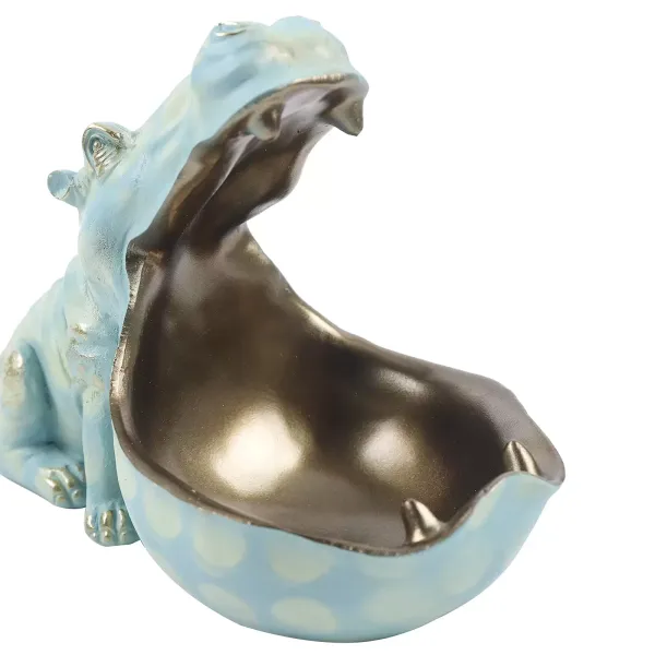 Caja de almacenamiento de hipopótamo, estatuas artesanales, hipopótamo, decoración de mesa Caja de almacenamiento de hipopótamo, estatuas artesanales, hipopótamo, decoración de mesa