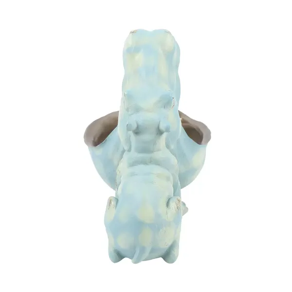 Caja de almacenamiento de hipopótamo, estatuas artesanales, hipopótamo, decoración de mesa