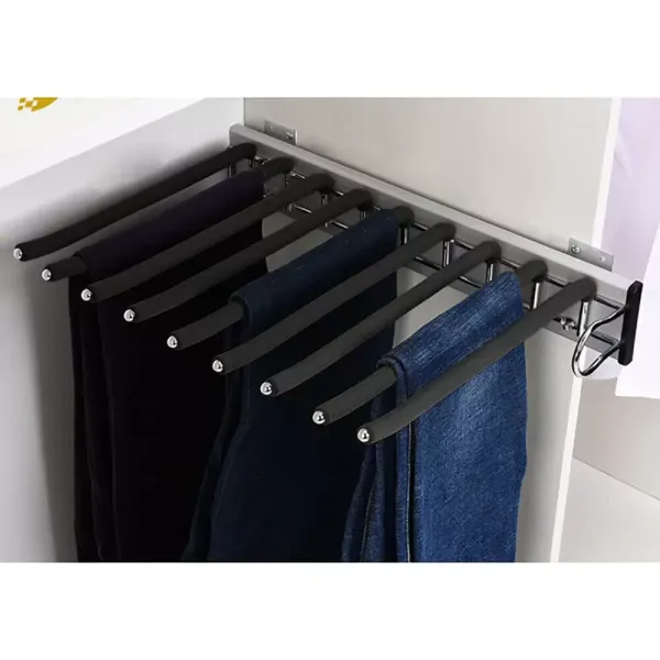 CNCEST Percha extensible de acero inoxidable para colgar pantalones, 9 pantalones CNCEST Percha extensible de acero inoxidable para colgar pantalones, 9 pantalones