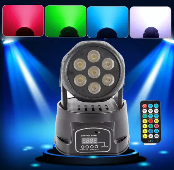 Moving Head - Iluminación de escenarios LED, 5 modos de control, iluminación para discoteca, DJ Lights