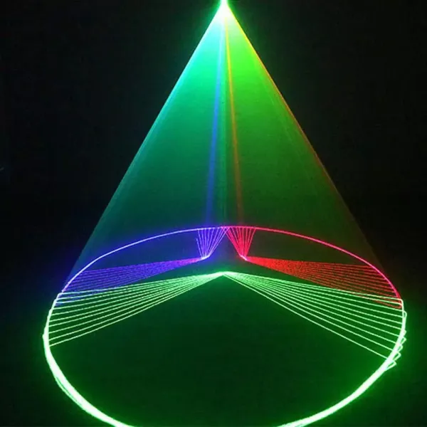 Luz de escenario de animación - 500mW ILDA RGB Efecto a todo color