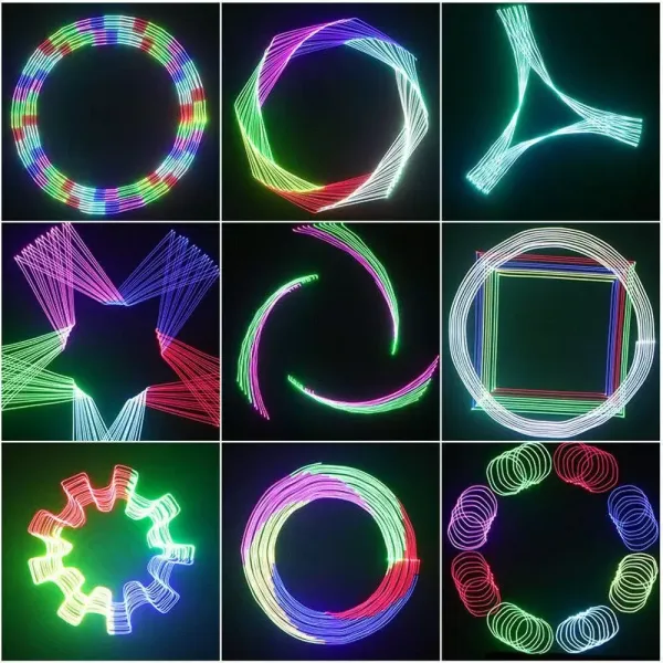 Luz de escenario de animación - 500mW ILDA RGB Efecto a todo color
