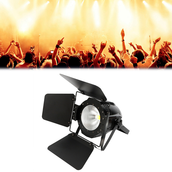 Foco LED 200 W, luz fría para escenarios, 2 en 1, foco COB exterior, luz de teatro, luz blanca cálida, panel de sonido DMX Foco LED 200 W, luz fría para escenarios, 2 en 1, foco COB exterior, luz de teatro, luz blanca cálida, panel de sonido DMX