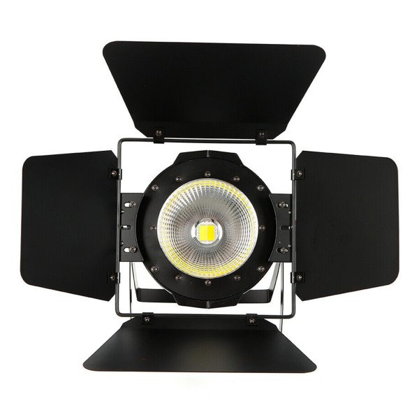 Foco LED 200 W, luz fría para escenarios, 2 en 1, foco COB exterior, luz de teatro, luz blanca cálida, panel de sonido DMX