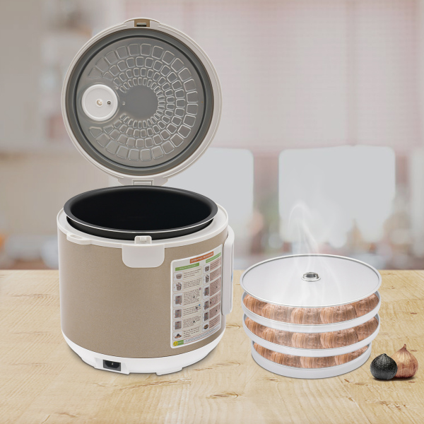 5L Máquina automática de ajo Negro