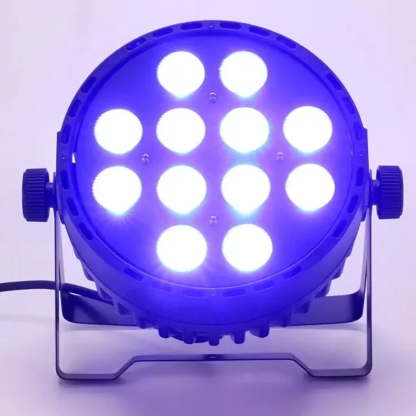 Foco 4 en 1 con efectos de luz de escenario RGBW DMX 512 LED 12 x 10 W para espectáculos, bares, DJ, KTV, discotecas, cumpleaños, fiestas Foco 4 en 1 con efectos de luz de escenario RGBW DMX 512 LED 12 x 10 W para espectáculos, bares, DJ, KTV, discotecas, cumpleaños, fiestas