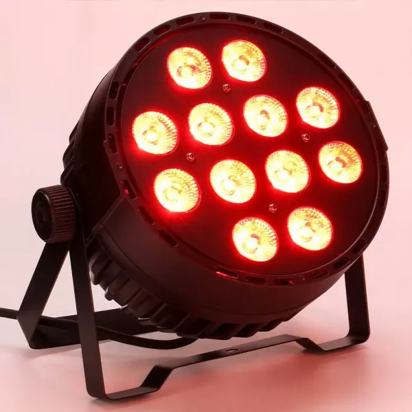 Foco 4 en 1 con efectos de luz de escenario RGBW DMX 512 LED 12 x 10 W para espectáculos, bares, DJ, KTV, discotecas, cumpleaños, fiestas Foco 4 en 1 con efectos de luz de escenario RGBW DMX 512 LED 12 x 10 W para espectáculos, bares, DJ, KTV, discotecas, cumpleaños, fiestas