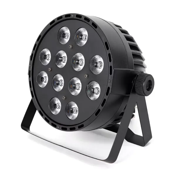 Foco 4 en 1 con efectos de luz de escenario RGBW DMX 512 LED 12 x 10 W para espectáculos, bares, DJ, KTV, discotecas, cumpleaños, fiestas Foco 4 en 1 con efectos de luz de escenario RGBW DMX 512 LED 12 x 10 W para espectáculos, bares, DJ, KTV, discotecas, cumpleaños, fiestas