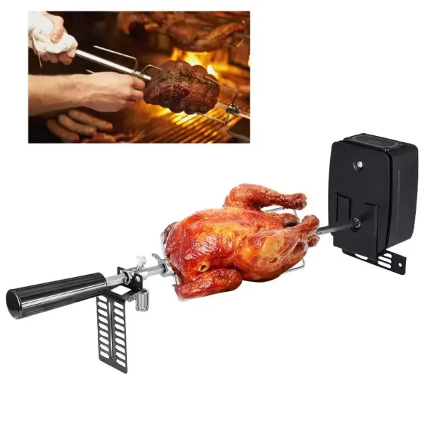 Juego de asador, 106 cm, de acero inoxidable, pinchos para barbacoa, para casa, fiesta, barbacoa, camping