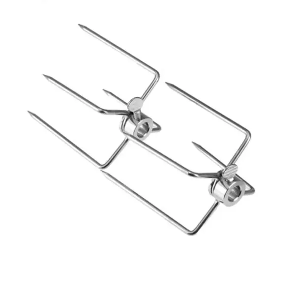 Juego de asador, 106 cm, de acero inoxidable, pinchos para barbacoa, para casa, fiesta, barbacoa, camping