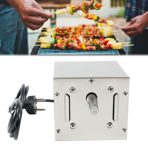 Motor eléctrico de acero inoxidable de 25 W- motor de asado para barbacoa- asador- pincho giratorio