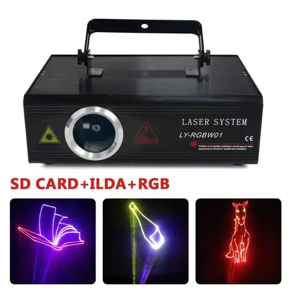 La luz RGB 500mW 3D Beam Efectos de iluminación de escenario La luz RGB 500mW 3D Beam Efectos de iluminación de escenario