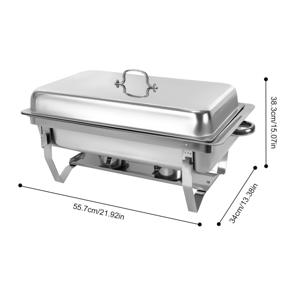 Calentador de alimentos (acero inoxidable, 9 L)