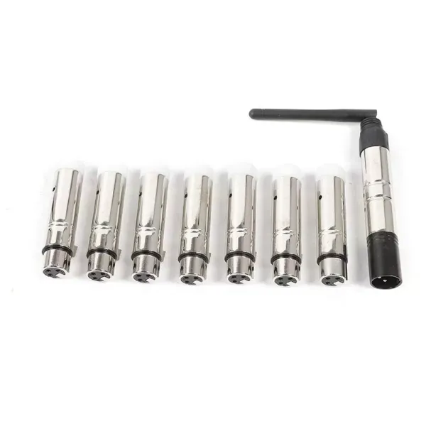 8 unidades DMX512 receptor inalámbrico 2,4 G ISM inalámbrico para bar, DJ, fiestas, escenarios, efectos de luz
