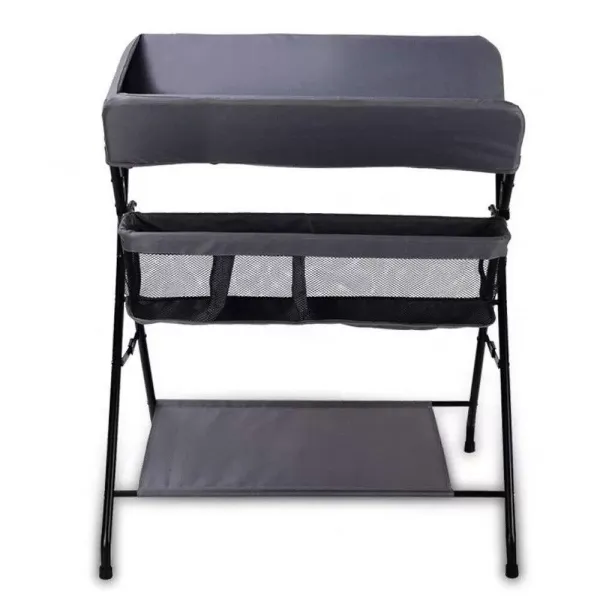 Cambiador plegable y portátil, con cesta de almacenamiento lateral equipada con ruedas antideslizantes para bebés de hasta 12 meses Cambiador plegable y portátil, con cesta de almacenamiento lateral equipada con ruedas antideslizantes para bebés de hasta 12 meses