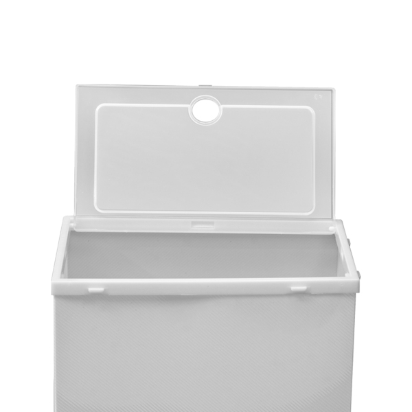 24 unidades x Caja de zapatos transparente apilable con tapa, 33 x 23 x 14 cm, color blanco, organizador de zapatos para hombre y mujer