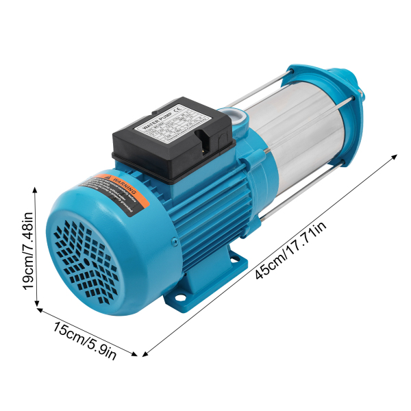 Bomba centrífuga de jardín de 1300W, control de bomba de acero inoxidable Bomba centrífuga de jardín de 1300W, control de bomba de acero inoxidable