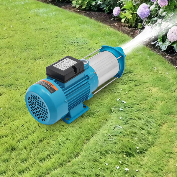 Bomba centrífuga de jardín de 1300W, control de bomba de acero inoxidable