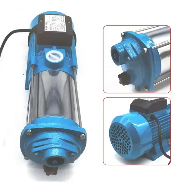CNCEST Bomba centrífuga de jardín de 2500W, de acero inoxidable