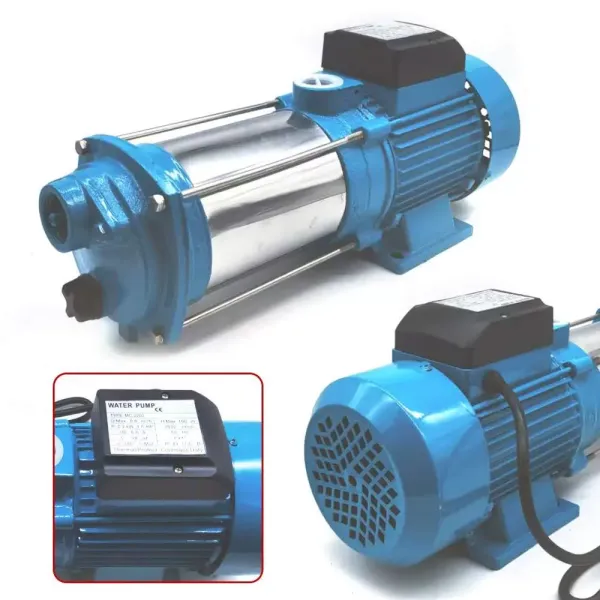 CNCEST Bomba centrífuga de jardín de 2500W, de acero inoxidable CNCEST Bomba centrífuga de jardín de 2500W, de acero inoxidable