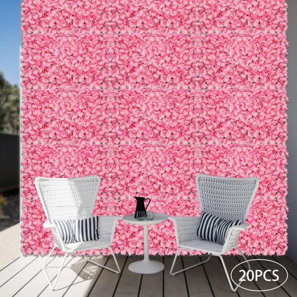 CNCEST 20 unidades de pared de flores para boda, 40 x 60 cm, flores artificiales CNCEST 20 unidades de pared de flores para boda, 40 x 60 cm, flores artificiales