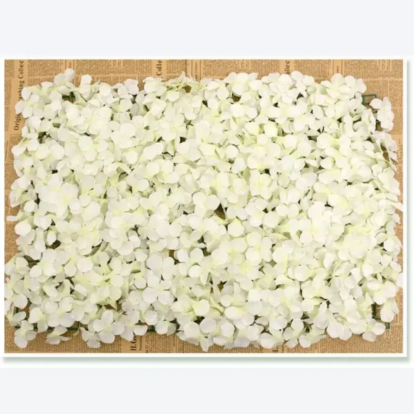 Lote de 10 paneles de flores artificiales de seda decorativos, decoración de pared de flores