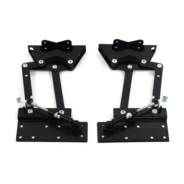 2 bisagras de mesa de café plegables de 29 cm, mecanismo de resorte, bisagra de acero, capacidad de carga de 35 kg, color negro