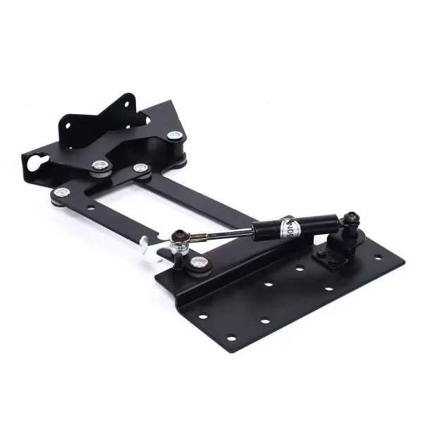 2 bisagras de mesa de café plegables de 29 cm, mecanismo de resorte, bisagra de acero, capacidad de carga de 35 kg, color negro