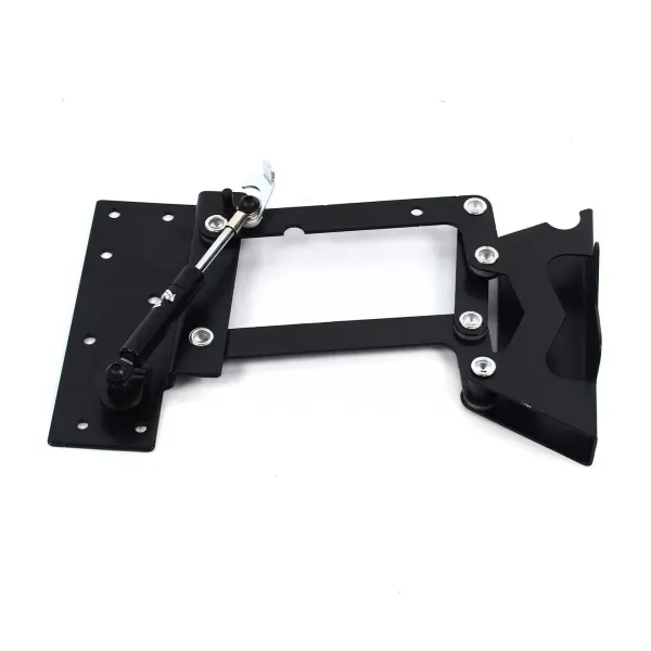 2 bisagras de mesa de café plegables de 29 cm, mecanismo de resorte, bisagra de acero, capacidad de carga de 35 kg, color negro