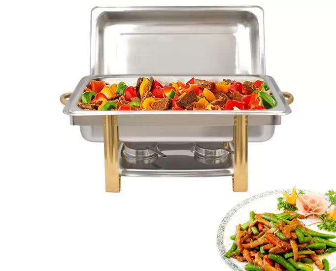 Calentador de alimentos (9 L, acero inoxidable)