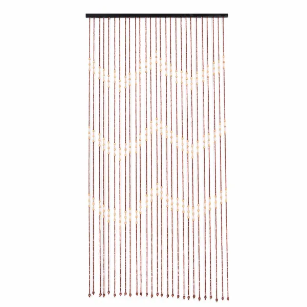 Cortina de Cuentas de Madera de 90 cm x 175 cm x 27 cm - Cortina de Puerta, Panel de Mampara, Cortina de Hilos con Cuentas