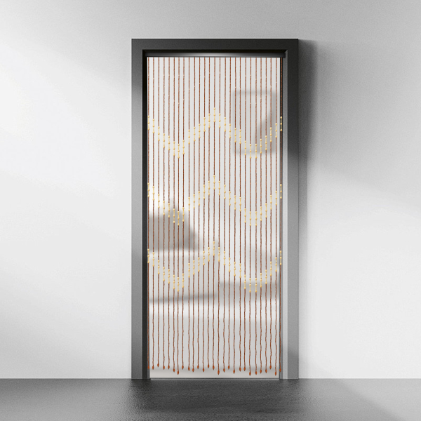 Cortina de Cuentas de Madera de 90 cm x 175 cm x 27 cm - Cortina de Puerta, Panel de Mampara, Cortina de Hilos con Cuentas