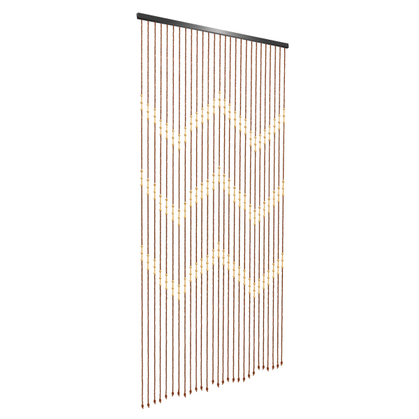 Cortina de Cuentas de Madera de 90 cm x 175 cm x 27 cm - Cortina de Puerta, Panel de Mampara, Cortina de Hilos con Cuentas