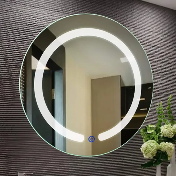 CNCEST Espejo Baño con LED luz,20 "x 1,35" Espejos con Luz Incorporada y Interruptor Táctil