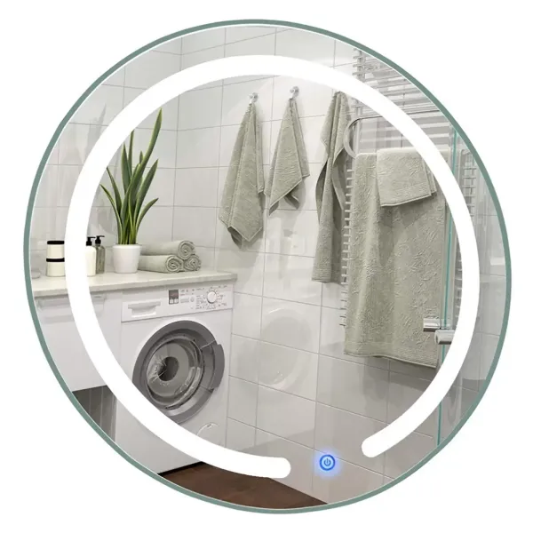 CNCEST Espejo Baño con LED luz,20 "x 1,35" Espejos con Luz Incorporada y Interruptor Táctil