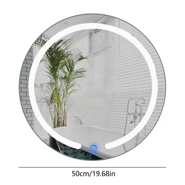 CNCEST Espejo Baño con LED luz,20 "x 1,35" Espejos con Luz Incorporada y Interruptor Táctil