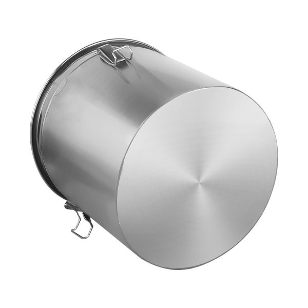 6L Recipiente de acero inoxidable para cereales con tapa, cubo de cocina, recipiente para harina, recipiente de almacenamiento para alimentos