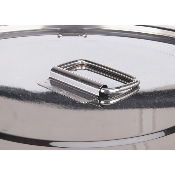 Recipiente hermético de acero inoxidable para cocina,cubo de almacenamiento con asas+tapa